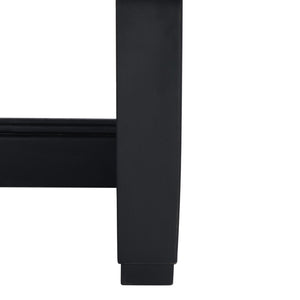 Safavieh MONTFORD Aluminum End Table - Sleek Black Metal Design for Modern Outdoor Living & Entertaining CPT1002B