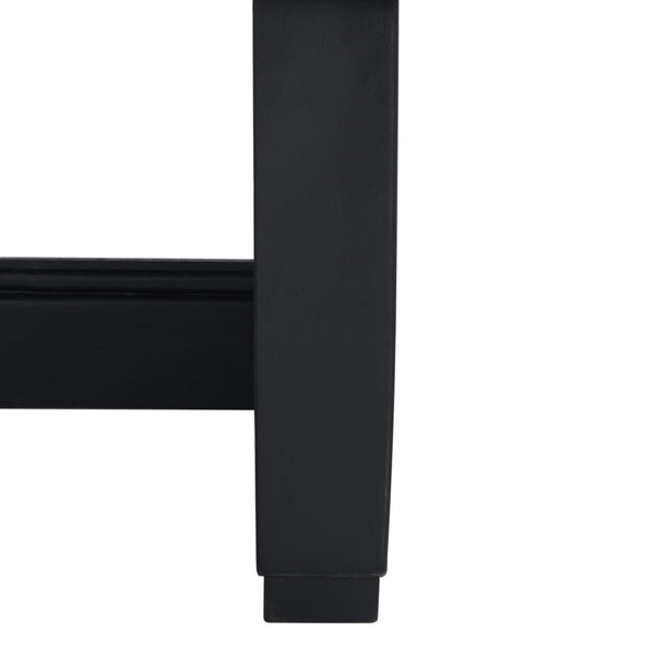 Safavieh MONTFORD Aluminum End Table - Sleek Black Metal Design for Modern Outdoor Living & Entertaining CPT1002B