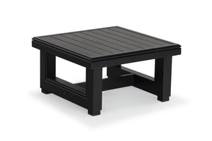 Safavieh MONTFORD Aluminum End Table - Sleek Black Metal Design for Modern Outdoor Living & Entertaining CPT1002B