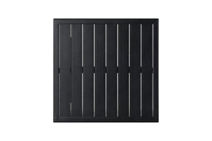Safavieh MONTFORD Aluminum End Table - Sleek Black Metal Design for Modern Outdoor Living & Entertaining CPT1002B