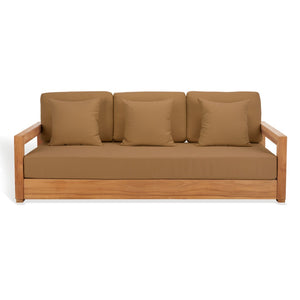 Safavieh MONTFORD Brazilian Teak 3-Seat Bench – Stylish Outdoor Seating for Patios and Gardens, Weather-Resistant Natural / Brown CPT1004C