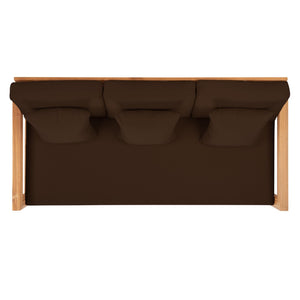 Safavieh MONTFORD Brazilian Teak 3-Seat Bench – Stylish Outdoor Seating for Patios and Gardens, Weather-Resistant Natural / Dark Brown CPT1004D