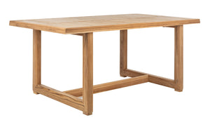 Safavieh MONTFORD Brazilian Teak Dining Table - Elegant Outdoor Furniture for Family Gatherings & Intimate Meals CPT1005A