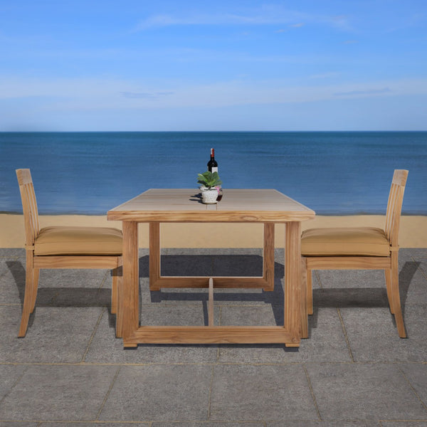 Safavieh MONTFORD Brazilian Teak Dining Table - Elegant Outdoor Furniture for Family Gatherings & Intimate Meals CPT1005A