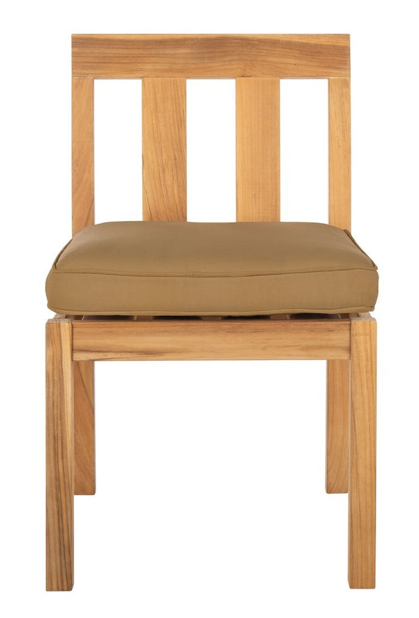 Safavieh Montford Brazilian Teak Dining Chair Natural Teak / Brown CPT1006B-SET2