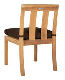 Safavieh Montford Brazilian Teak Dining Chair Natural Teak / Dark Brown CPT1006C-SET2