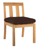 Safavieh Montford Brazilian Teak Dining Chair Natural Teak / Dark Brown CPT1006C-SET2