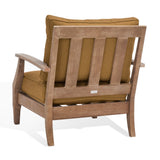 Safavieh Martinique Wood Patio Armchair Natural / Brown CPT1011F