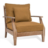 Safavieh Martinique Wood Patio Armchair Natural / Brown CPT1011F