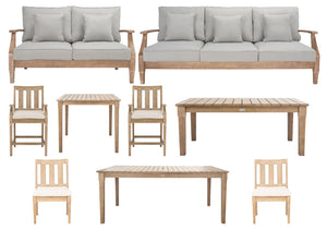 Safavieh DOMINICA Wooden Outdoor Dining Table - Elegant Solid Wood Centerpiece for Alfresco Gatherings & Style CPT1017A