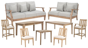 Safavieh DOMINICA Wooden Outdoor Dining Table - Elegant Solid Wood Centerpiece for Alfresco Gatherings & Style CPT1017A