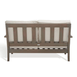 Safavieh Martinique Wood Patio Loveseat XII23 Light Grey / Beige Wood / Metal CPT1012C