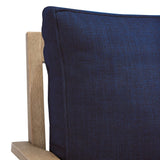 Safavieh Martinique Wood Patio Loveseat Natural / Navy CPT1012D