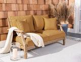 Safavieh Martinique Wood Patio Loveseat Natural / Brown CPT1012F