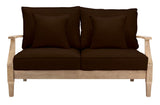 Safavieh Martinique Wood Patio Loveseat Natural / Dark Brown CPT1012G