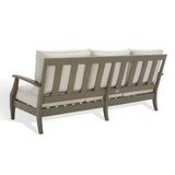 Safavieh Martinique Wood Patio Sofa XII23 Light Grey / Beige Wood / Metal CPT1013C