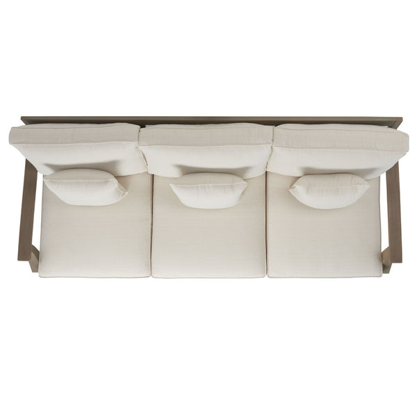 Safavieh Martinique Wood Patio Sofa XII23 Light Grey / Beige Wood / Metal CPT1013C