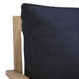 Safavieh Martinique Wood Patio Sofa Natural / Navy CPT1013D