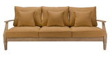 Safavieh Martinique Wood Patio Sofa Natural / Brown CPT1013F