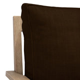 Safavieh Martinique Wood Patio Sofa Natural / Dark Brown CPT1013G