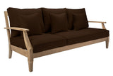 Safavieh Martinique Wood Patio Sofa Natural / Dark Brown CPT1013G