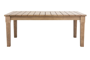 Safavieh MARTINIQUE Teakwood Patio Coffee Table - Elegant Outdoor Centerpiece for Stylish Gatherings & Relaxation Natural CPT1014A