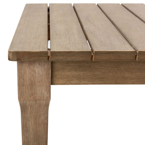 Safavieh MARTINIQUE Teakwood Patio Coffee Table - Elegant Outdoor Centerpiece for Stylish Gatherings & Relaxation Natural CPT1014A