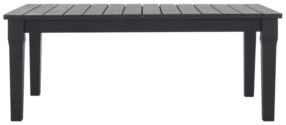 Safavieh Martinique Wood Patio Coffee Table Black CPT1014C