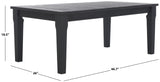 Safavieh Martinique Wood Patio Coffee Table Black CPT1014C