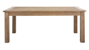 Safavieh SANTA CRUZ Patio Coffee Table - Elegant Eucalyptus Design for Stylish Outdoor Spaces & Relaxation CPT1016A