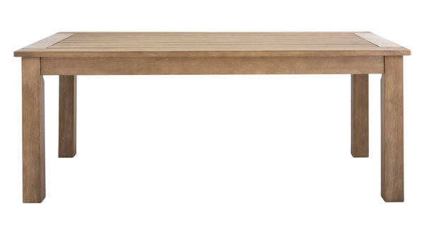 Safavieh SANTA CRUZ Patio Coffee Table - Elegant Eucalyptus Design for Stylish Outdoor Spaces & Relaxation CPT1016A