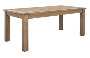 Safavieh SANTA CRUZ Patio Coffee Table - Elegant Eucalyptus Design for Stylish Outdoor Spaces & Relaxation CPT1016A