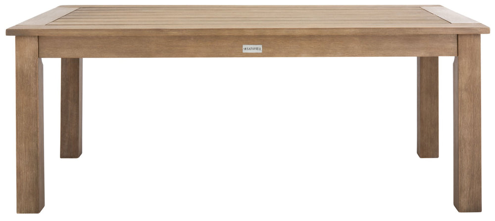 Safavieh SANTA CRUZ Patio Coffee Table - Elegant Eucalyptus Design for Stylish Outdoor Spaces & Relaxation CPT1016A