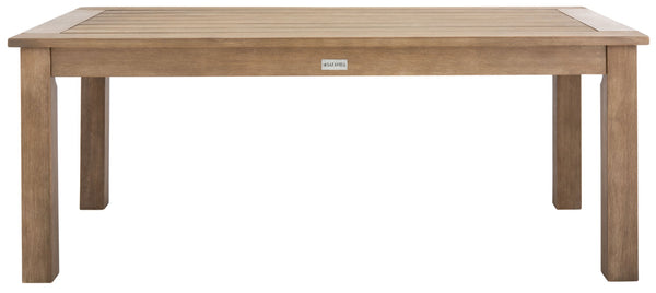 Safavieh SANTA CRUZ Patio Coffee Table - Elegant Eucalyptus Design for Stylish Outdoor Spaces & Relaxation CPT1016A
