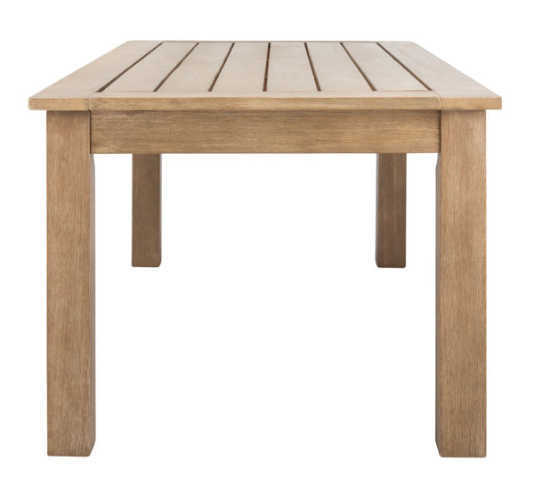Safavieh SANTA CRUZ Patio Coffee Table - Elegant Eucalyptus Design for Stylish Outdoor Spaces & Relaxation CPT1016A