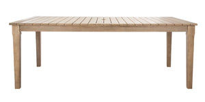 Safavieh DOMINICA Wooden Outdoor Dining Table - Elegant Solid Wood Centerpiece for Alfresco Gatherings & Style CPT1017A