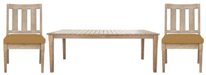 Safavieh DOMINICA Wooden Outdoor Dining Table - Elegant Solid Wood Centerpiece for Alfresco Gatherings & Style CPT1017A