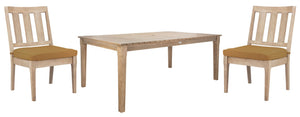 Safavieh DOMINICA Wooden Outdoor Dining Table - Elegant Solid Wood Centerpiece for Alfresco Gatherings & Style CPT1017A