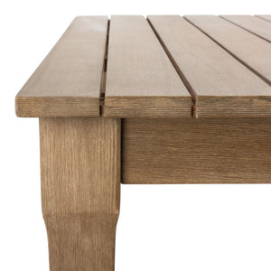 Safavieh DOMINICA Wooden Outdoor Dining Table - Elegant Solid Wood Centerpiece for Alfresco Gatherings & Style CPT1017A
