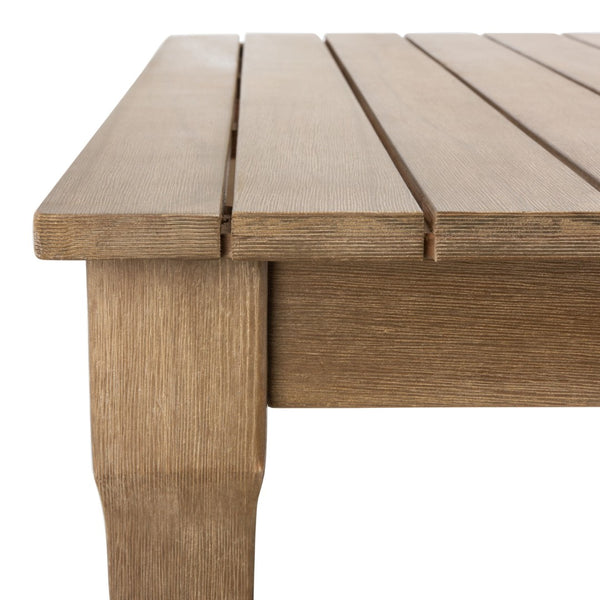 Safavieh DOMINICA Wooden Outdoor Dining Table - Elegant Solid Wood Centerpiece for Alfresco Gatherings & Style CPT1017A