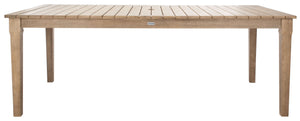 Safavieh DOMINICA Wooden Outdoor Dining Table - Elegant Solid Wood Centerpiece for Alfresco Gatherings & Style CPT1017A