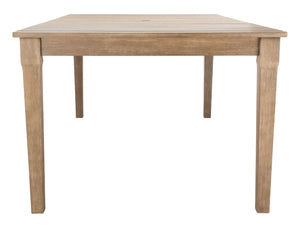 Safavieh DOMINICA Wooden Outdoor Dining Table - Elegant Solid Wood Centerpiece for Alfresco Gatherings & Style CPT1017A