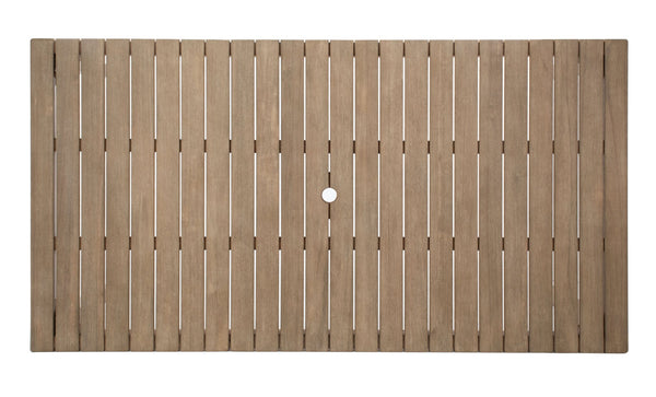 Safavieh DOMINICA Wooden Outdoor Dining Table - Elegant Solid Wood Centerpiece for Alfresco Gatherings & Style CPT1017A