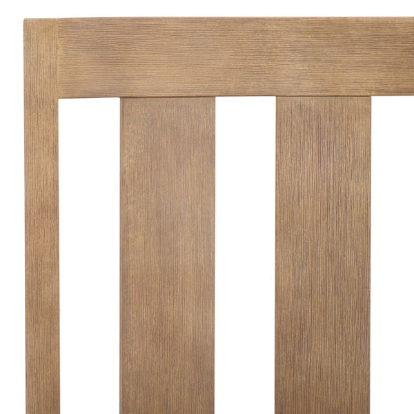 Safavieh DOMINICA Wooden Outdoor Dining Chair - Coastal Elegance with Plush Cushion for Ultimate Comfort Natural / Brown CPT1018B-SET2