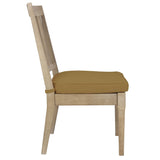 Safavieh Dominica Wooden Outdoor Dining Chair Natural / Brown CPT1018B-SET2