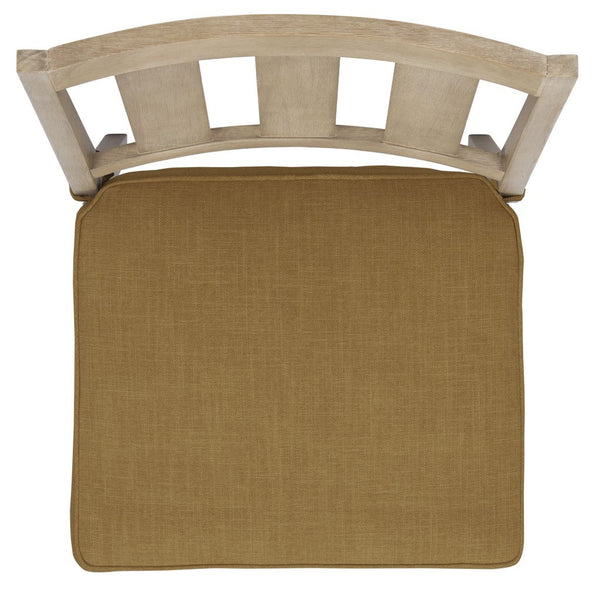 Safavieh Dominica Wooden Outdoor Dining Chair Natural / Brown CPT1018B-SET2