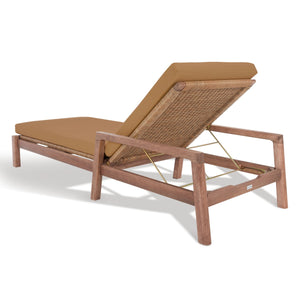 Safavieh Donnamaria Wicker Sun Lounger Natural / Brown CPT1027B