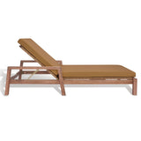 Safavieh Donnamaria Wicker Sun Lounger Natural / Brown CPT1027B