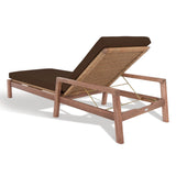 Safavieh Donnamaria Wicker Sun Lounger Natural / Dark Brown CPT1027C