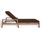 Safavieh Donnamaria Wicker Sun Lounger Natural / Dark Brown CPT1027C